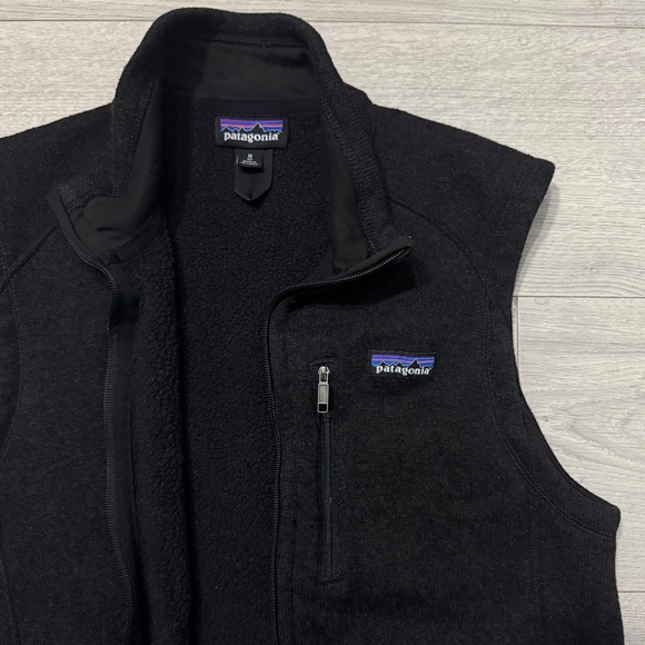 Patagonia Mens Better Sweater Black Fleece Vest Size Medium - Picture 14 of 16